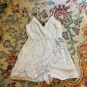 Light Blue Floral Romper